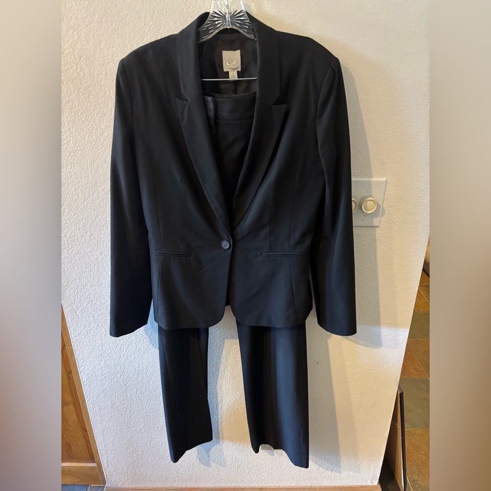 Halogen black pantsuit